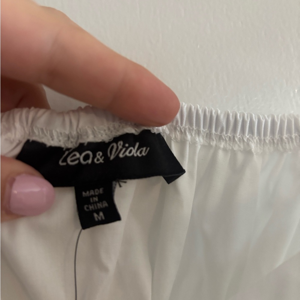 Lea & Viola White Summer Dress - Picture 3 of 4